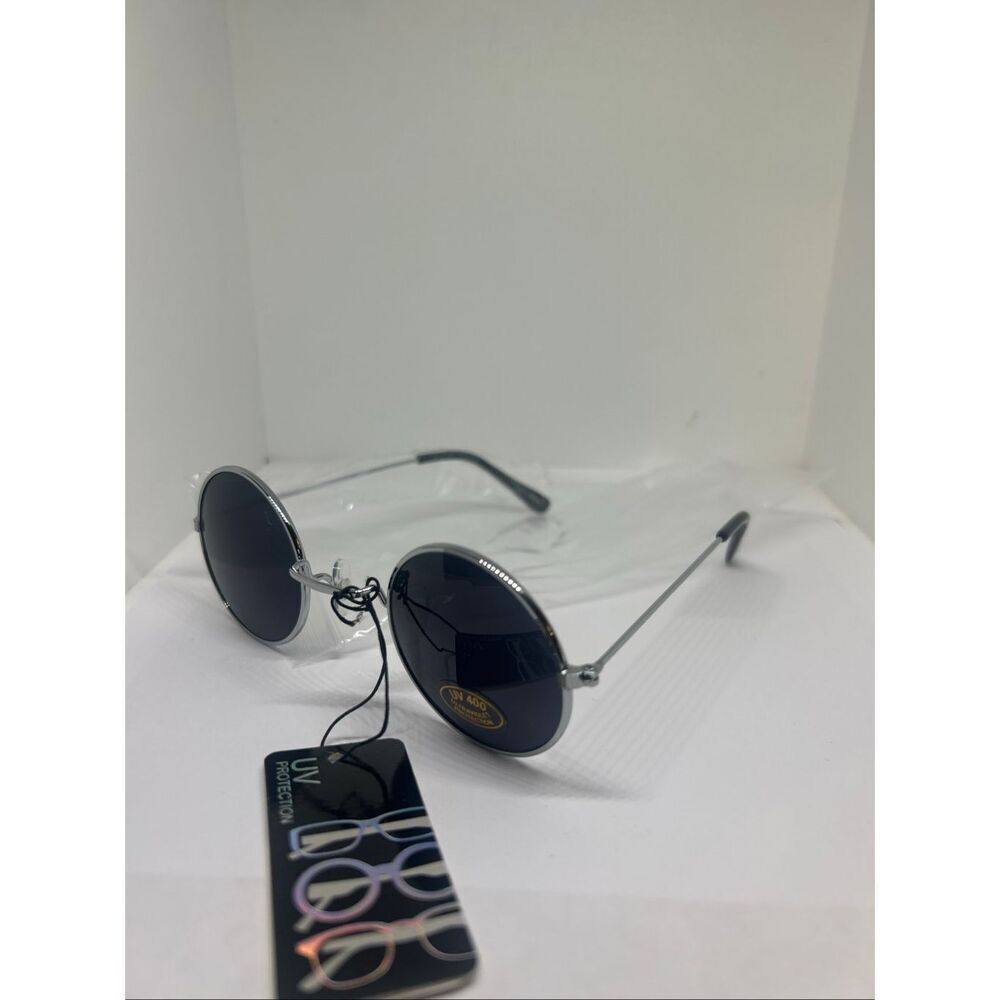 Round Retro Sunglasses UV400 Protection Classic Minimalist Style